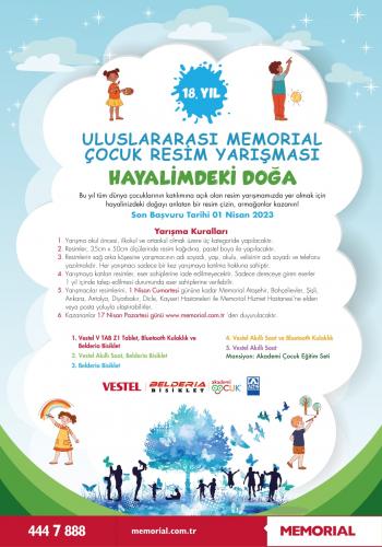 18. Memorial uluslararası çocuk resim yarışması başlıyor!