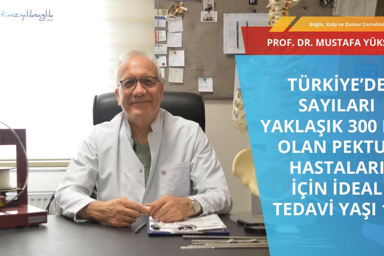 Türkiye’de sayıları yaklaşık 300 bin olan pektus hastaları için ideal tedavi yaşı 12